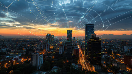 Communication technology in Mexico: Growth in telecom services and internet access,