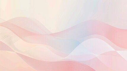 Obraz premium Serene Pastel Sanctuary. Minimalist tranquility concept