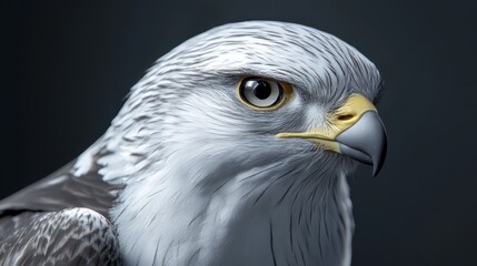 Fototapeta premium Close-up Photography of Falcon Face