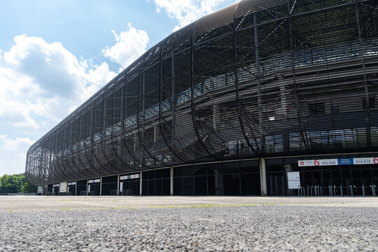 Arena Zabrze or Stadion im. Ernesta Pohla w Zabrzu. Home ground of G&oacute;rnik Zabrze football club. Gornik venue, Ernest Pohl Stadium on June 29, 2024 in Zabrze, Poland.