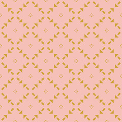 Pastel pink geometric background with subtle yellow shapes