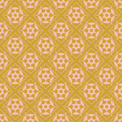 Geometric pattern in pastel pink and warm yellow colors