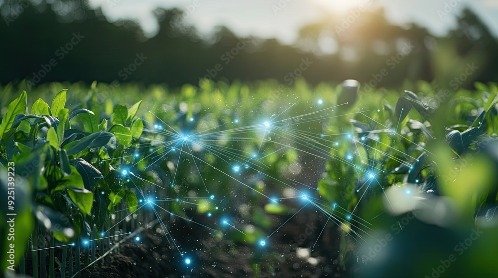 Poster advanced irrigation system controlled by real-time weather data.
