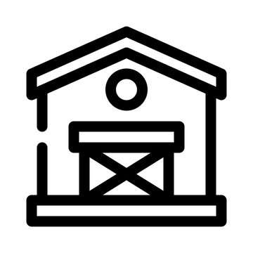 recommend clip art: barn line icon
