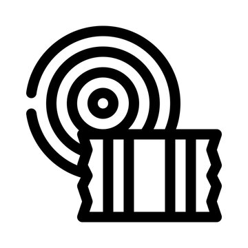 recommend clip art: hay bale line icon