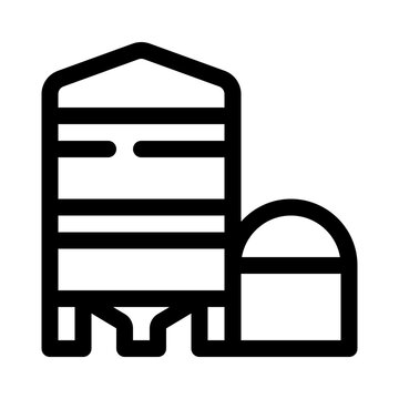 recommend clip art: silo line icon