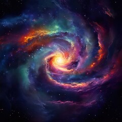 the AI Image Generator, Midnight Sky Ceramic Plate