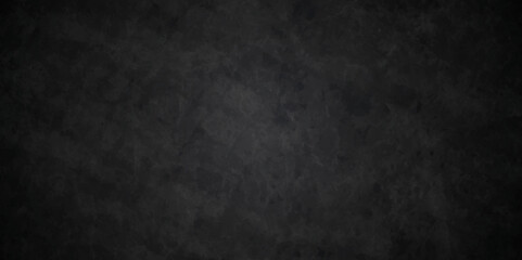 Fototapeta premium Abstract dark black and stone grungy wall backdrop texture background. Blank black concrete texture surface background. dark texture chalk board and black board background.