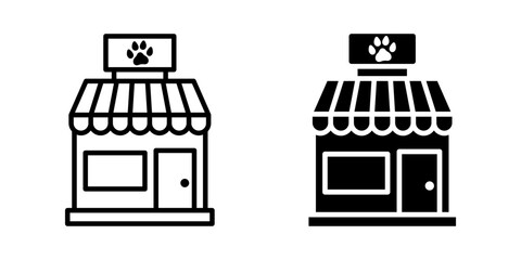 Fototapeta premium pet shop icon set. pet store sign. for mobile concept and web design. vector illustration on white background