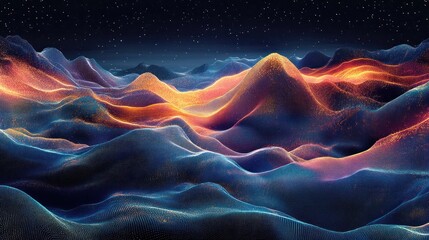 Obraz premium Abstract Mountain Landscape