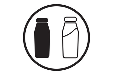 Bottle icon vector illustration. bottle sign and symbol