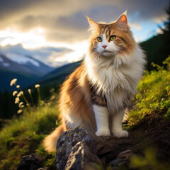 Obraz premium Norwegian Forest Cat