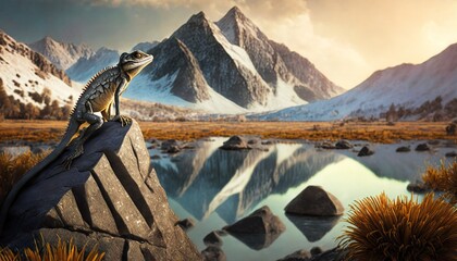 Fototapeta premium sunrise in the mountains