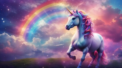 Fototapeta premium Rainbow Unicorn