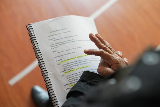 reading of a play script 