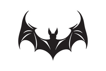 Halloween bat silhouette vector illustration