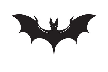 Halloween bat silhouette vector illustration