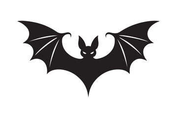 Halloween bat silhouette vector illustration