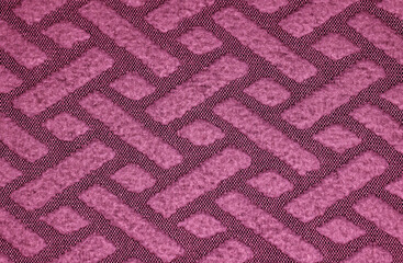 Fun fabric pattern closeup in pink
