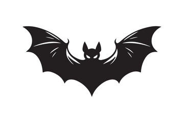 Halloween bat silhouette vector illustration
