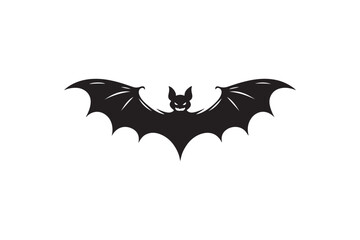 Halloween bat silhouette vector illustration