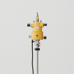 Seismic Alert: Earthquake Monitoring Equipment on Natural Isolated Background