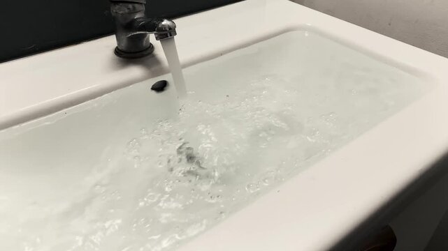 water flowing blocked clogged sink faucet, water, tap, sink, clean, liquid, water not draining bathroom, wet, drip, kitchen, leaking, bath, flow, macro, splash, flowing, running, pouring water