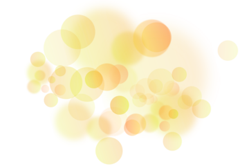 Gold shining bokeh lights isolated on transparent background. Golden bokeh lights effects. Luxury event decoration design elements. PNG
