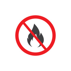 Firefighter icon flat design