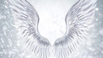 Elegant Angel Wings With a Transparent Background and Soft Glow Generative AI
