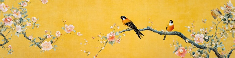 Chinese chinoiserie wallpaper