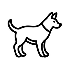 Dog Icon Design for Pets and Companionship Themes