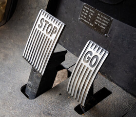 Gas and brake pedals with 