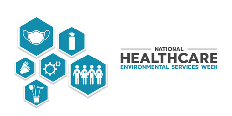 Environmental Health Services Week. Great for cards, banners, posters, social media and more. White background.