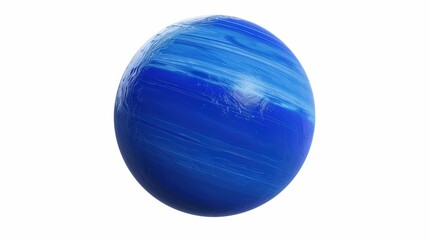 Abstract Blue Planet with White Stripes