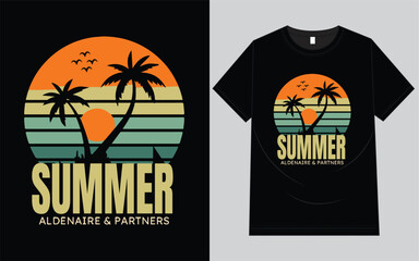  Summer Retro Vintage T -Shirt Design