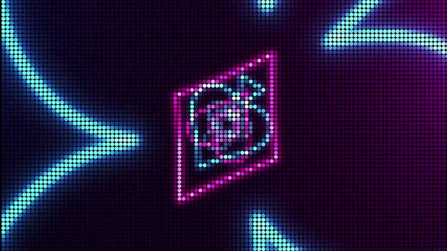 Luxury neon casino royal background. Dark abstract banner. Vip backdrop with neon poker card suits. Copy space for grand casino logo or title text. Online betting and jackpot win concept