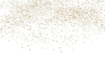 Gold stars fram . gold splatter frames glitter. Gold glitter on transparent background