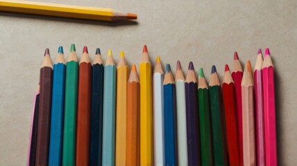 Top view of back to school stationery with backpack