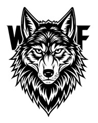 Fototapeta premium wolf head mascot