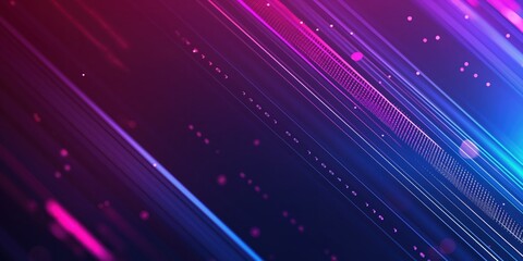 Obraz premium Futuristic Neon Tunnel with Vibrant Lights created by ai