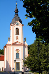 Kośćół św. Nepomucena w czeskim miasteczku Stramberk