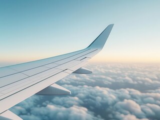 Obraz premium Airplane wing with structural analysis, mechanical engineering design, 3D illustration
