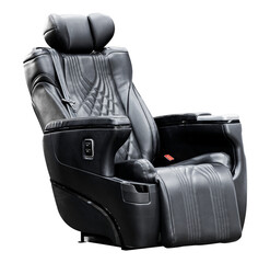 Naklejka premium Black reclining seat