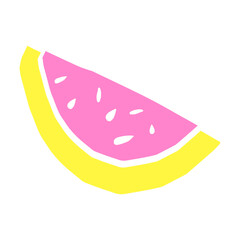 fruits.Watermelon.Pear.Summer.Cutted.Taste.Sweetness.Wall decoration set.Minimalism. Abstract art image of fruits in bright pastel colors. Abstract Art for prints; covers; wallpapers; wall art 