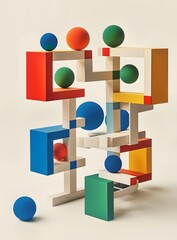 Abstract Colorful Geometric Shapes