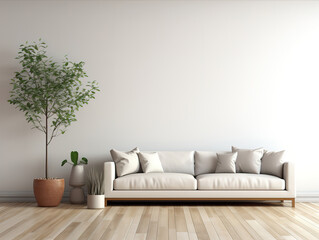 Superb Living room interior in luxury industrial style