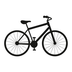Obraz premium Bicycle logo silhouette vector illustration. Generative AI