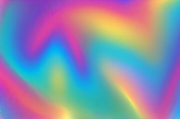 abstract hologram iridescent with rainbow texture for background