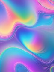 abstract hologram iridescent with rainbow texture for background